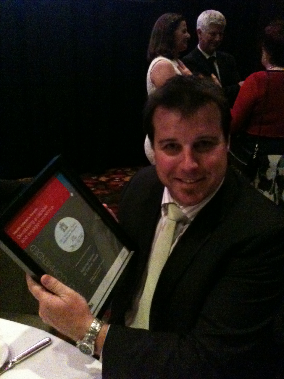 Scott McCoombe at the Victorian Public Healthcare awards 2011