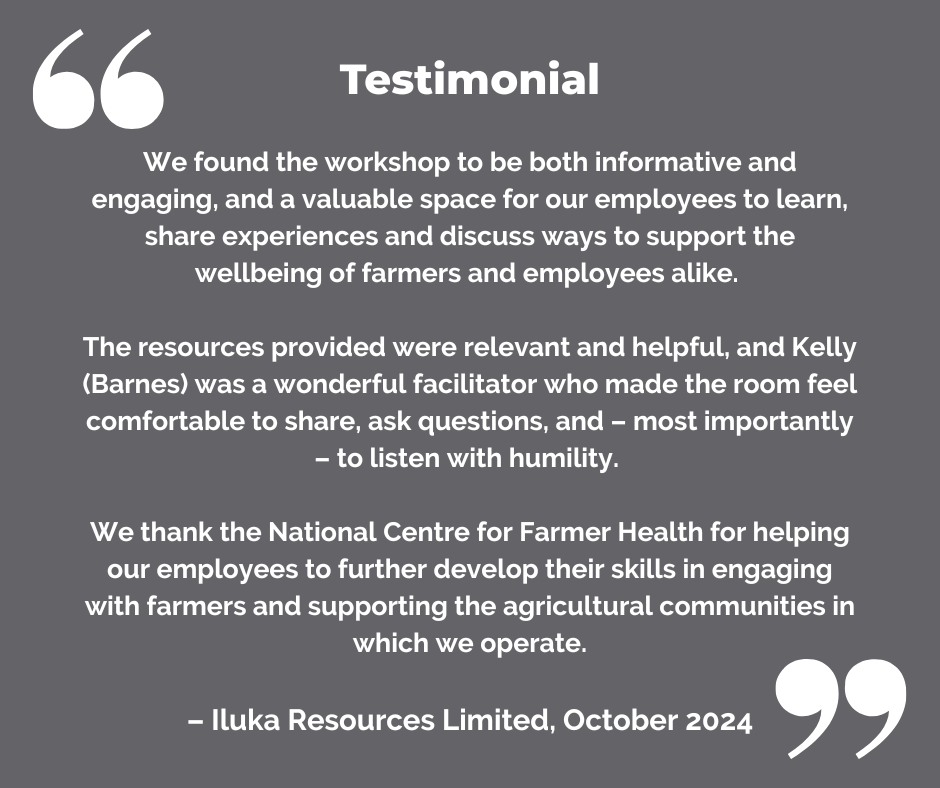 Workshops | National Centre for Farmer Health
